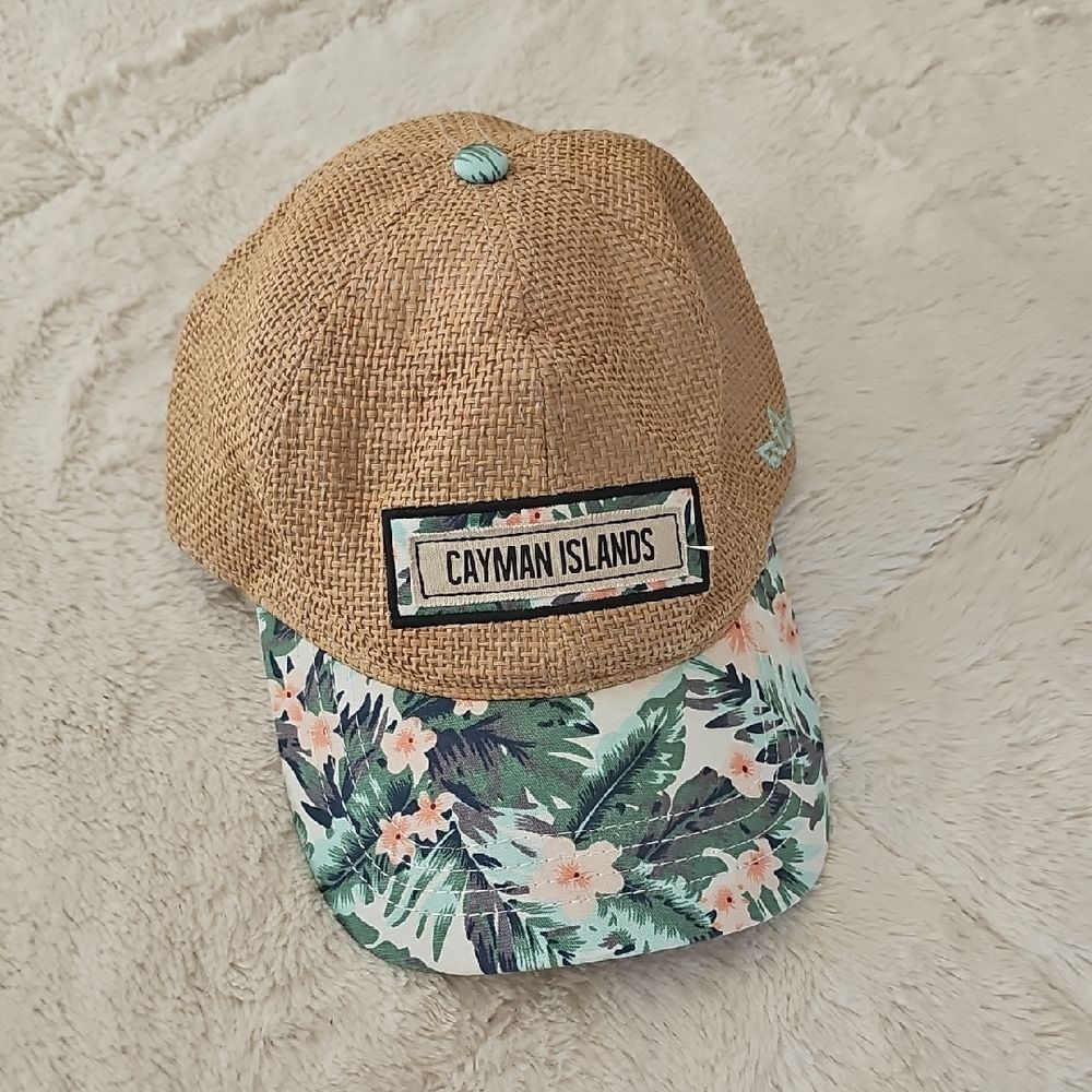 NEW Tropical Floral Baseball Cap,  CAYMAN ISLANDS
